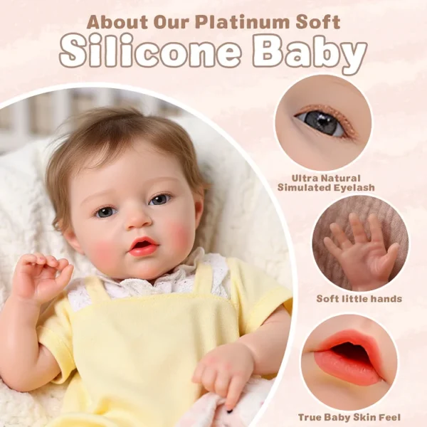 Nessa12"/16" Silicone Quiet Baby Girl - Image 2