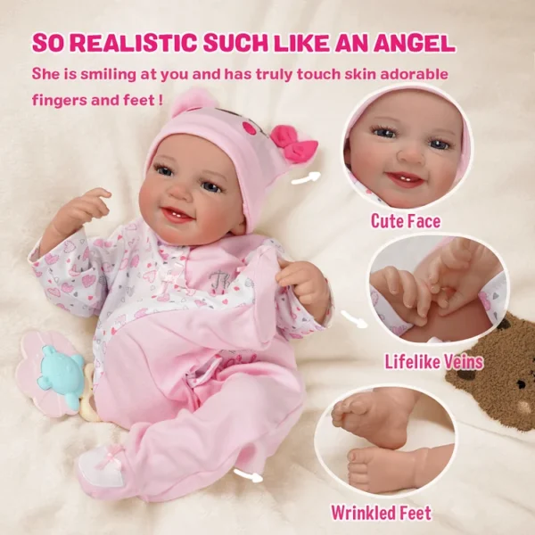 Baby Lynna 20'' Little Infant Girl - Image 3