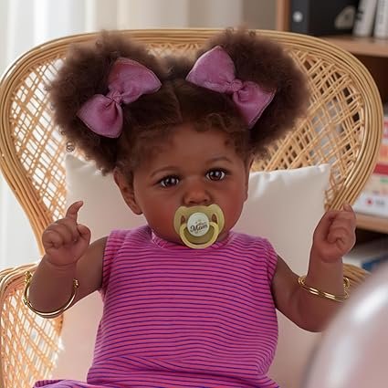 Jasmine Reborn-Baby Dolls 20 Inch African Realistic Real Life Baby Doll - Image 4