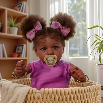 Jasmine Reborn-Baby Dolls 20 Inch African Realistic Real Life Baby Doll - Image 5